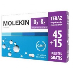 Molekin D3 + K2 45 tabletek...