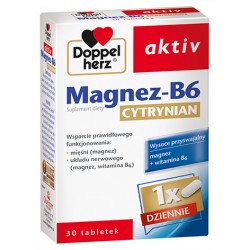 Doppelherz aktiv Magnez-B6 cytrynian 30 tabletek