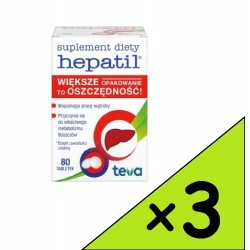 Hepatil 0,15 g, 80 tabletek...