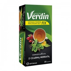 Verdin Fix z czarna herbatą 20 saszetek