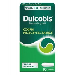 Dulcobis 10 mg, 10 czopków