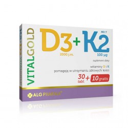 D3+K2 Vitalgold 40 tabletek