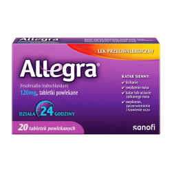 Allegra 120 mg ,20 tabletek